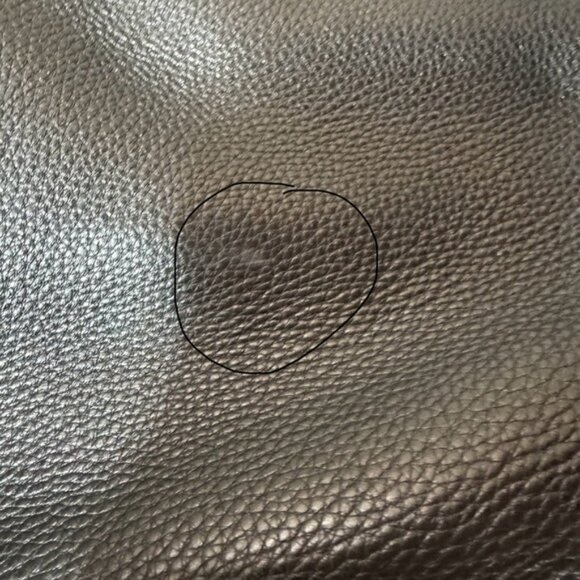 Michael Kors Greta Large Pebbled Leather Satchel Black - Picture 12 of 14